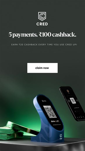 switch to CRED and earn ₹20 cashback on your first 5 payments | CRED