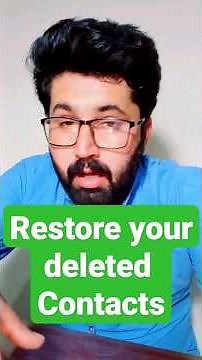 how to recover deleted contacts from android phone 2023 #tricks #tech #contacts