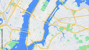 Discovering Manhattan Captivating Video Tour of New York City's Iconic Borough. Town City Map