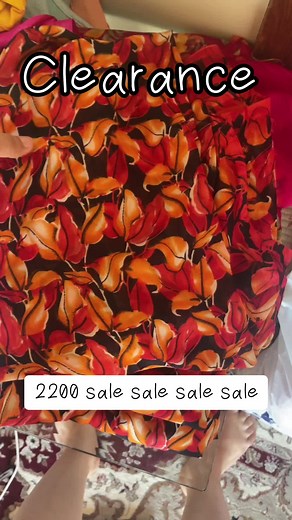 Silky Floral Fabric Showcase with Clearance Sale