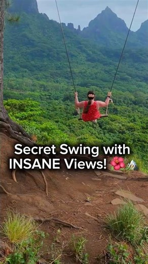 Swinging High Above Moorea – You Won’t Believe These Views! 🌴⛰️🌺