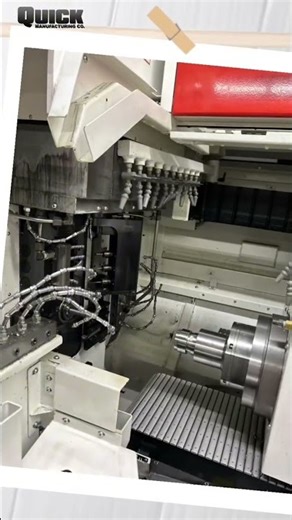 Our Mazak 25MM Swiss machine is a 9 axis machine designed to maximize uptime and efficiency. #shorts