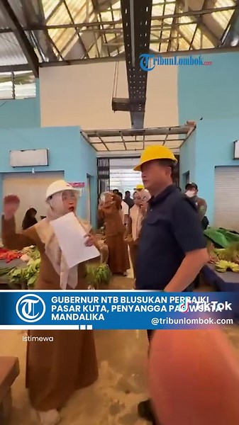 Pemerintah Provinsi Nusa Tenggara Barat mulai merevitalisasi Pasar Rakyat Kuta di kawasan Mandalika, Kabupaten Lombok Tengah, sebagai bagian dari upaya memperkuat keterhubungan antara pasar tradisional dan industri pariwisata. Penataan tidak hanya difokuskan pada perbaikan fisik, tetapi juga pembenahan tata kelola agar pasar menjadi lebih nyaman, tertata, dan mampu menjadi pemasok kebutuhan segar bagi hotel serta restoran di kawasan wisata. #pasar #tradisional #kute #lomboktengah #gubernur #ntb