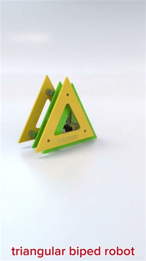 Triangular biped robot #cad #mechanical #design