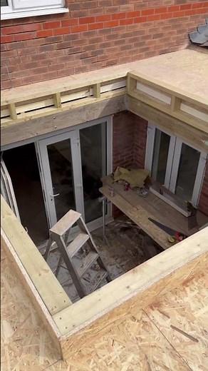 Flat Roof With Lantern Ready For The Next Step #construction #roofing #tools #flatroofing #building