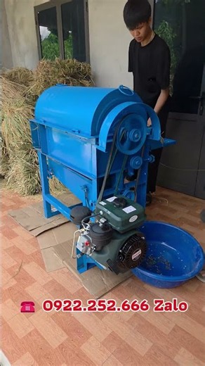 Máy Tuốt Lúa Mini Thịnh Thành CL68 Chạy Dầu 1m