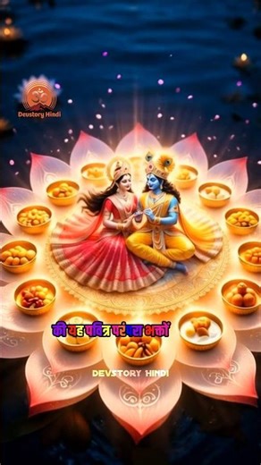 The real story of 56 bhogs || 56 Bhog Origin Explained #radhakrishna #shorts