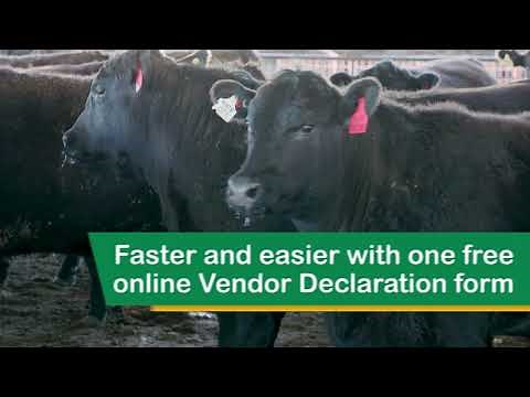 Complete your MSA vendor declarations online