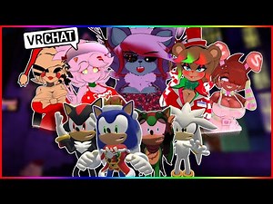 🎄❄️SANTA SONIC AND FRIENDS GET TRAPPED AT FRENNI'S! KRAMPUS! IS AFTER US IN VR CHAT! ❄️🎄