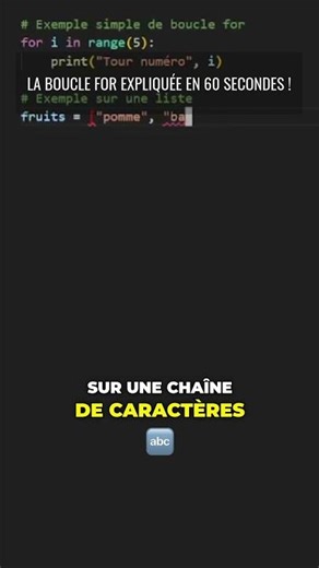 la boucle FOR en python #coding #codeadventure #coder #astuce #codingbat #pythonprogramming