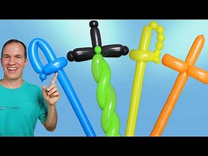 How to make a SWORD with LONG BALLOONS 😄👍 4 ways to make swords with balloons ⚔️ balloon twisting