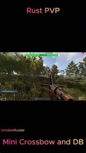 Rust Mini Cross bow is OP #rust #rustpvp #rustgame #rustclips #rustraid #solo #duo #snowball #best