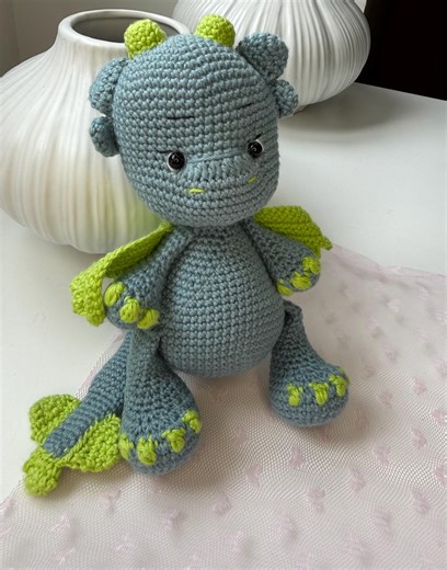 Adorables Dragons Au Crochet – Faits Main, Doudou Enfant. - Etsy