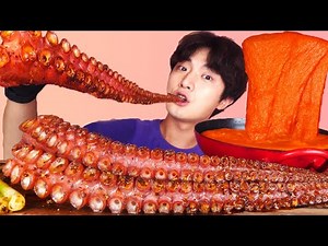 ENG SUB)WoW! Giant Octopus Leg Steak+Spicy Cheese Eat Mukbang🐙Korean Seafood ASMR Hoony Eatingsound