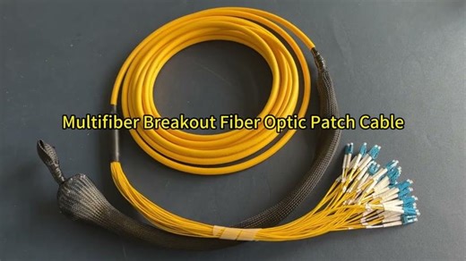 48 Core Multifiber Breakout Fiber Optic Patch Cable with Pulling eye kits | Eyline Wong
