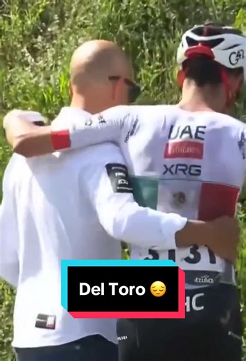 The moment Isaac Del Toro withdrew from Stage 3 of Itzulia Basque Country — we wish you a swift recovery, Isaac 🙏 #cycling #roadcycling
