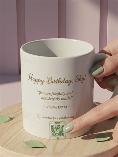 ✨ Personalization Options: Name with adorable animal design, customized to match the first letter Custom text message printed directly on the mug Photo audio message (up to 40 seconds) accessed instantly via a scannable QR code 🎧 When they scan the QR code, they’ll see the photo and hear your voice—creating an emotional surprise they’ll never forget. 🎁 Why it’s special: Unique and meaningful gift High-quality 11 oz ceramic mug Perfect for long-distance love, family, or friends A keepsake they’