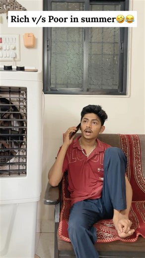 Rich v/s poor in summer 🤣😂/funny/summervibes/relatable/#shorts#comedy#shortscomedy