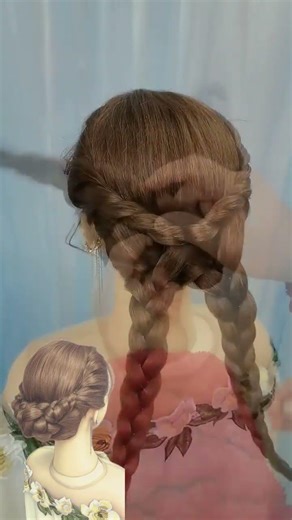 Simple and fancy updo tutorial#Everyday hairstyles#Updo#Editing and distributing