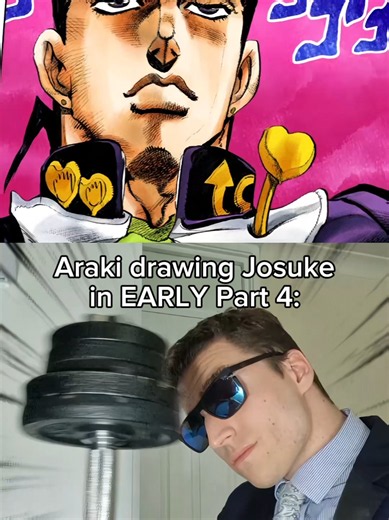 EARLY Josuke 🗿 LATE Josuke 💅 #jojo #jjba #jojosbizarreadventure #anime #joke