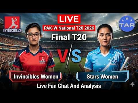 🔴 Live : Invincibles Women vs Stars Women | PAK-W National T20 Cup 2026 | Live Score& Commentary