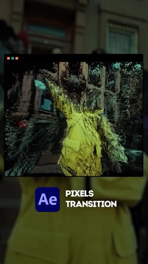 Ogloboy on Instagram: "Pixels Transition A dynamic particle-style transition where the frame breaks apart into tiny pieces and then rebuilds into the next shot. It feels smooth, trendy, and visually rich - like the image dissolves into pixels and snaps back together in motion. Medium difficulty, but the result looks way more complex than it actually is. Super versatile and works perfectly for dynamic Reels, music videos, and fast-paced edits where the transition itself becomes a visual moment. T