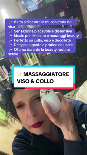 #beautydevice #massaggioviso #skincare #beautyroutine #selfcare Accendere il dispositivo e passarlo delicatamente su viso e collo con movimenti lenti verso l’alto. Può essere utilizzato con creme o sieri per un effetto ancora più piacevole.