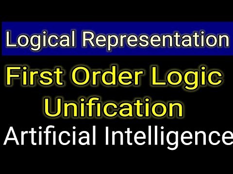 Unification in First Order Logic in Artificial Intelligence.