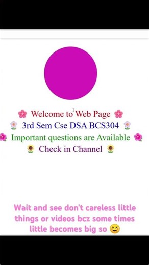 BCS304 DSA 3rd sem cse #3rdsem #cse #bcs304 #dsa #exam