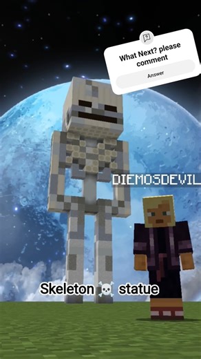 Skeleton statue #minecraft #minecraftbuilding #funk #gaming #remix #minecrafttutorial #build