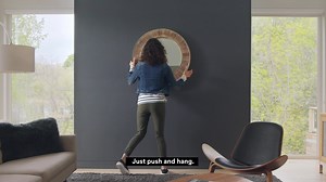 Hanging mirrors and artwork as you decorate your home? Just mark, push, and hang with 3M CLAW™ Heavyweight Hanging Solution. | 3M