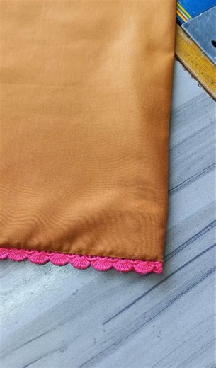 Lace waly daman ki folding ka asan tariqa||tips and tricks for sewing||fashion|ruby Stitches
