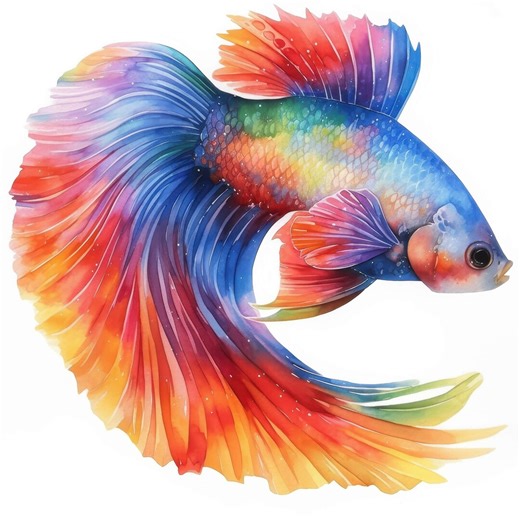 12 Tropical Fish Clipart, Aquarium Fish Illustration, Printable Watercolor Clipart, High Quality JPG, Commercial Use, Paper Craft, Journal - Etsy