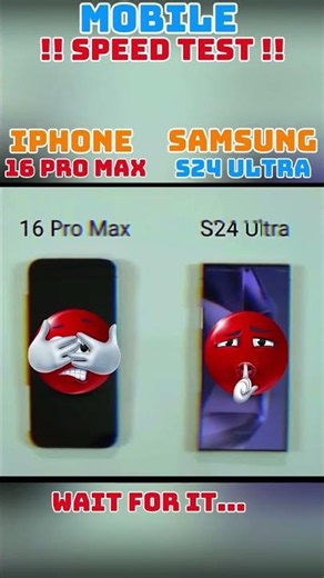 ⚡☠️ IPHONE 16 PRO MAX VS SAMSUNG S24 ULTRA SPEED TEST!!⚡