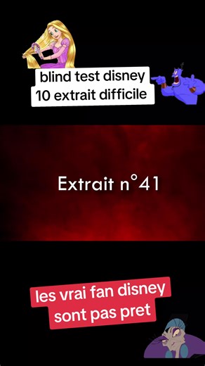 blind test disney impossible. Maintenant asseillez vous et assumez que vous n'êtes aucunement à la hauteur pour ce test. Dessins animés, films, suites, productions méconnues etc...personne ne peut réussir ce défi. #blindtest #disney