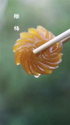 Carved Plum Magic | Green Plums to Jade Flowers (Edible Art)