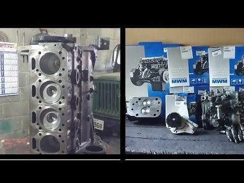 Montagem do kit do motor MWM 4 cilindro