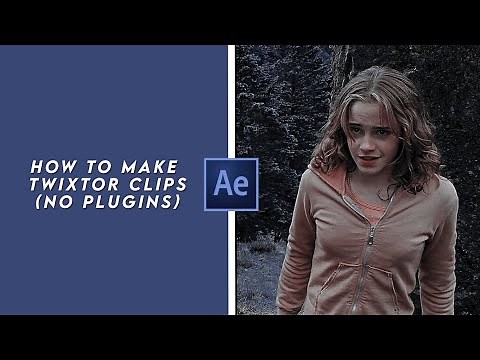 How to make twixtor clips in after effects (No plugins)