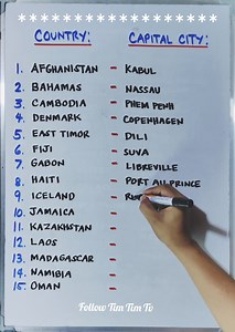 Country and its Capital City https://youtube.com/@timtimtv1125 | Tim Tim TV