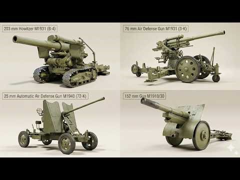 Every Soviet Artillery Gun of WW2 - Explained in 14 Minutes