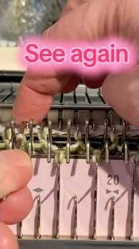 The correct way to transfer stitches every time #knittingtips #knittingmachine
