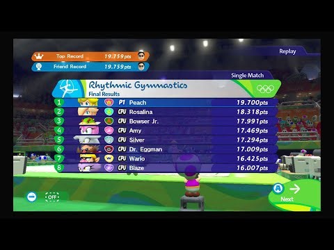 Mario and Sonic at the Rio 2016 Olympic games Gymnastics