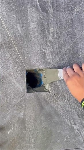 Ho to install floor-west / floor Grate in shower floor #shortvideo #tiling #floor #