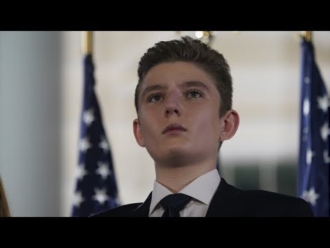 'That's very cute': Trump reacts to his son Barron officially entering politics