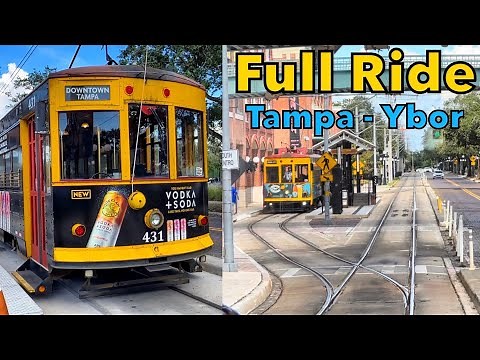 TECO Streetcar Full Ride: Downtown Tampa to Ybor City!