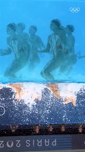 46M views · 357K reactions | What if you watched artistic swimming upside down? 樂 Welcome to... ƃuᴉɯɯᴉʍs ɔᴉʇsᴉʇɹɐ  | Olympics | Facebook
