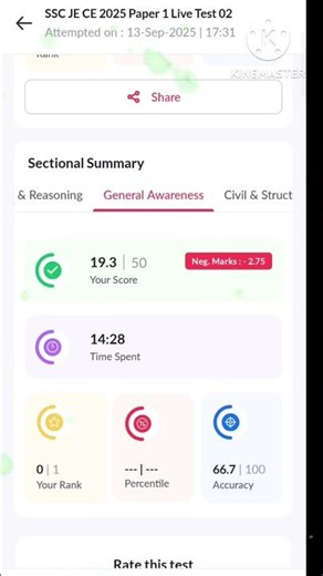 SSC JE MOCK SCORE (ADDA 247))// #sscje #rrbje #rojgarwithankit #sscjecivil