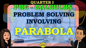 ‼️FIRST QUARTER‼️ 🟣 GRADE 11: PROBLEM SOLVING INVOLVING PARABOLA ‼️SHS MATHEMATICS PLAYLISTS‼️ General Mathematics First Quarter: https://tinyurl.com/y5mj5dgx Second Quarter: https://tinyurl.com/yd73z3rh Statistics and Probability Third Quarter: https://tinyurl.com/y7s5fdlb Fourth Quarter: https://tinyurl.com/na6wmffu Business Mathematics https://tinyurl.com/emk87ajz PRE-CALCULUS https://tinyurl.com/4yjtbdxe PRACTICAL RESEARCH 2 https://tinyurl.com/3vfnerzr References: Belecina, R. R.(2016). St