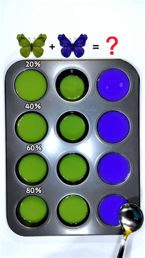 Green Meets Blue: 4 Chic Shade That Redefine 😍 #colormixing #colormix #artshorts