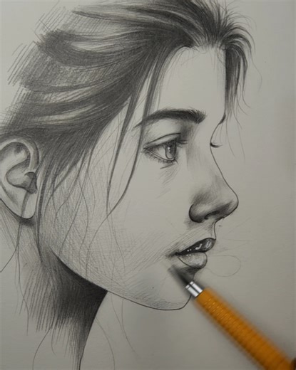 Wow 🤩💯 Side Lips Drawing Tricks #art #pencildrawing #stepbystep #fblifestyle | Drawing Techniques